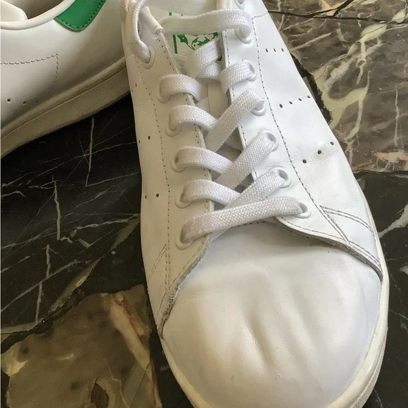 Adidas Stan smith white /green leather low top sneakers size men’s 10 - Picture 9 of 9